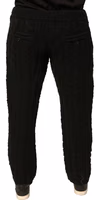 Black Wool Knitted Skinny Pants 3