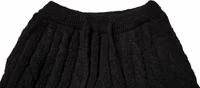 Black Wool Knitted Skinny Pants 4