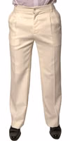 Off White Straight Dress Pants 1