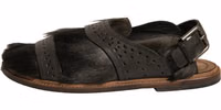 Green Gazelle Hair Leather Flats Sandals Shoes 5