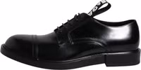 Black Patent Leather Derby Lace Up Formal Dress Shoes 5