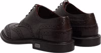Brown Leather Derby Wingtip Lace Up Formal Dress Shoes 4