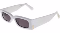 White Plastic Sunglasses 1