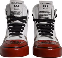 Multicolor Leather High Top Sneakers Shoes 1