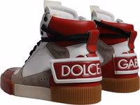Multicolor Leather High Top Sneakers Shoes 3