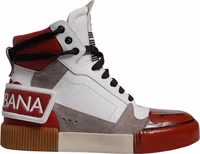 Multicolor Leather High Top Sneakers Shoes 5