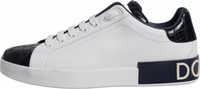 White Black Leather Portofino Sneakers Shoes 5