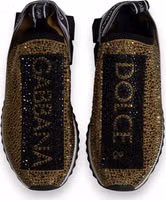 Gold Rhinestones Sorrento Sneakers Shoes 3