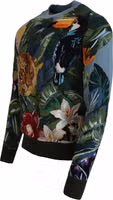 Jungle Wool Silk Pullover Logo Sweater 4