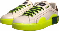 White Yellow Portofino Leather Sneakers Shoes 2