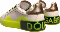 White Yellow Portofino Leather Sneakers Shoes 3