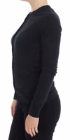 Gray Wool Button Cardigan Sweater 2