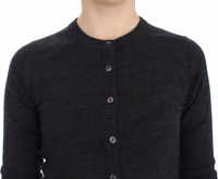 Gray Wool Button Cardigan Sweater 5