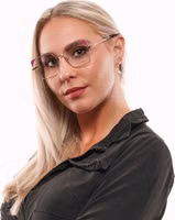Rose Gold Metal & Plastic Glasses (Frames) 4