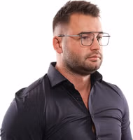 نظارات بتصميم تيتانيوم سوداء (إطارات) 4