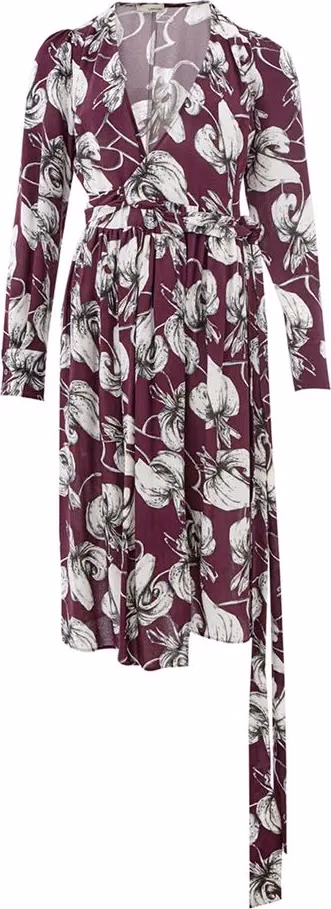 فستان كاجوال بنفسجي من الفيسكوز