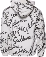 White Logo Cotton Hooded Sweatshirt Sweater 4