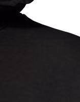 Black Cotton Hooded DG Shield Pullover Sweater 3