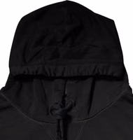 Black Cotton Hooded DG Shield Pullover Sweater 5