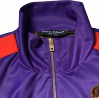 Purple Year Of The Pig Full Zip Bomber Sweater 4