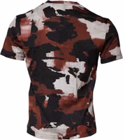 Multicolor Camouflage Crew Neck T-shirt 1