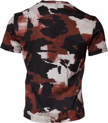 Multicolor Camouflage Crew Neck T-shirt