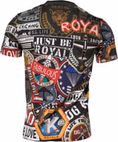 Multicolor Graphic Print Cotton Crew Neck T-shirt 3
