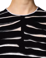 Black White Zebra A-line Sheath Mini Dress 4