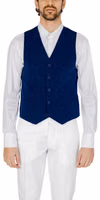 Blue Polyester Waistcoat 1