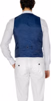 Blue Polyester Waistcoat 2