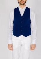 Blue Polyester Waistcoat 5