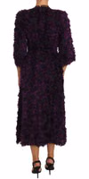 Purple Fringe Midi Sheath Dress 2