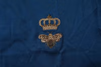 Blue Crown Bee Cotton Men Crew Neck T-shirt 3