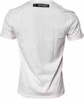 White Graphic Print Cotton Crew Neck T-shirt 2