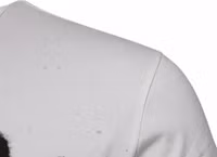 White Graphic Print Cotton Crew Neck T-shirt 5