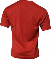 Red DG Logo Cotton Crew Neck T-shirt 3