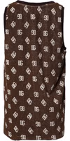Brown Logo Monogram Cotton Crew Neck T-shirt 2