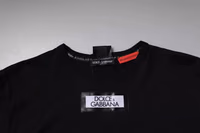Black #DGMILLENNIALS Cotton Crew Neck T-shirt 4