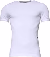 White Cotton Stretch Crewneck Underwear T-shirt 1