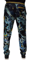 Multicolor Marble Print Jogger Sweatpants Pants 3