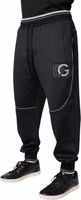 Black Polyester Logo Jogger Pants 2