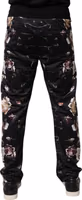 Black Floral Polyester Jogger Pants 3