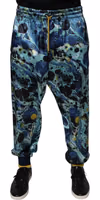 Multicolor Marble Print Jogger Men Sweatpants Pants 1