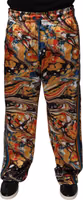 Multicolor Marble Satin Men Tracksuit Pants 1