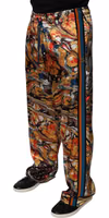 Multicolor Marble Satin Men Tracksuit Pants 2