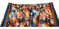 Multicolor Marble Satin Men Tracksuit Pants 4
