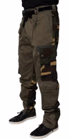 Multicolor Patchwork Camouflage Cargo Pants 2