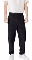 Black Polyester Casual Pants 1