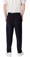 Black Polyester Casual Pants 2