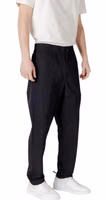 Black Polyester Casual Pants 4